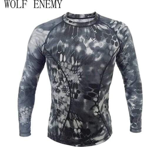 Kryptek tight compression Army T-shirt Typhon Long sleeve Tactical shirt Breathable