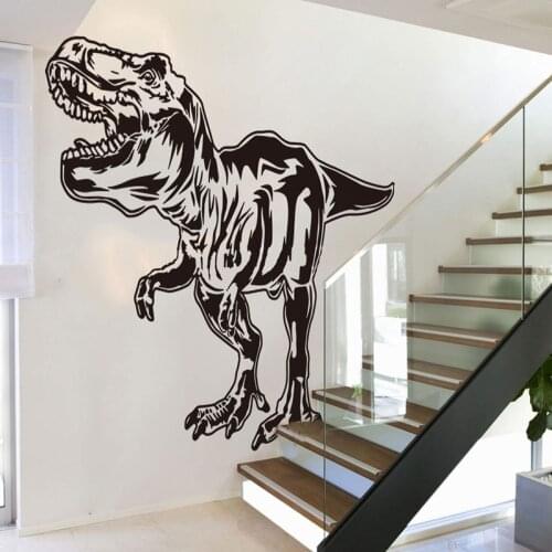 Huge T-Rex Dinosaur Jurassic Park World Wall Sticker Living Room Bedroom Tyrannosaurus Rex Dino Animal Wall Decal Kids Room Vin