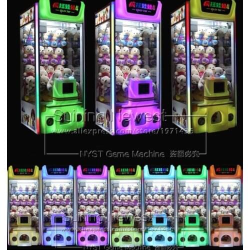 10pcs Wholesale Price Kids Indoor Playground Coin Operated Arcade Machine Doll Toys Cranes Claw Game Machine For Shopping Center