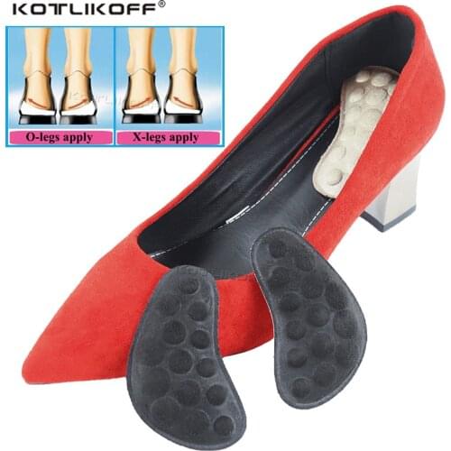 Unisex O/X Leg Valgus Varus Corrector Orthotic Insoles Foot Pads Heel Correction Pads Inside Outside Feet Insert Insoles