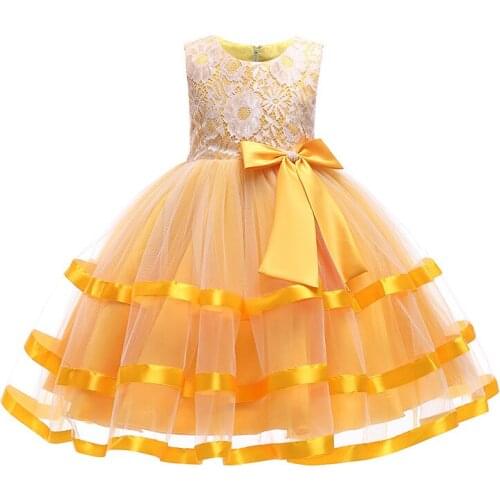 Youth New Year Tail Sequins Dress Girl Sleeveless Princess Wedding Kid Dress for Girl Clothes Birthday Evening Bridesmaid Dress