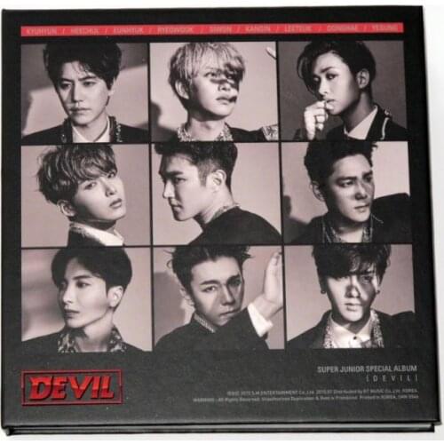 Signed S.J Super Junior autographed 10 Anniversary Devil CD+photobook K-POP 032018