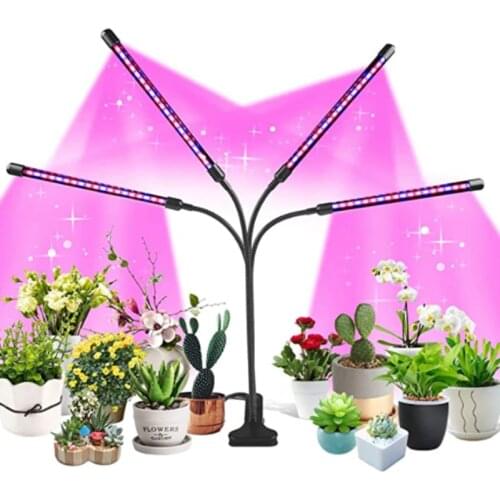 New 1/ 2/3/4 tubes LED Grow Light Adjustable USB Phyto Lamp For Indoor Vegetable Flower Seedling Improve The Health Of Plant