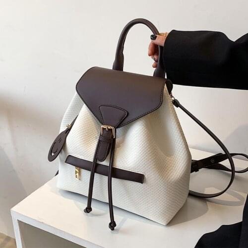 Bag female summer 2021 new trendy fashion backpack large capacity wild hit color popular student school bag