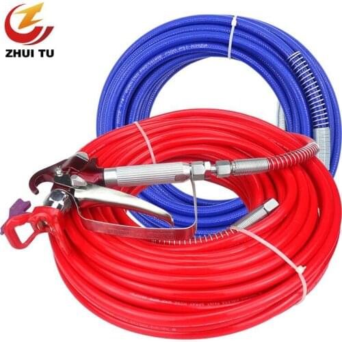 Spray Paint Coating Latex Paint Putty Airless Spraying Machine Accessories Steel Wire High Pressure Pipe Discharge Hose