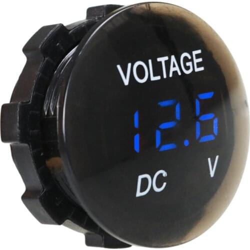 LED Panel Digital Voltmeter Volt Voltage Meter Display Compatible for Car Motorcycle Voltage Tester Boat ATV Truck Volt Meters