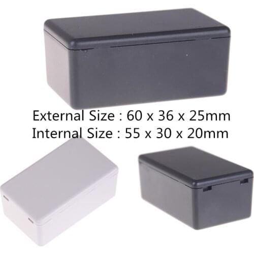 Waterproof Plastic Electric Project Case Junction Box White Black 60*36*25mm High Quality