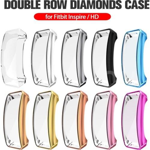 Screen Protector Case for Fitbit Inspire / HR All-Around Ultra Slim Soft TPU Watch Cover Protective Bumper Shell