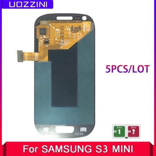 5 Pcs/lot Lcds For Samsung Galaxy S3 Mini I8190 I8190N I8195 i8 Super LCD Display 100% Tested Working Touch Screen Assembly