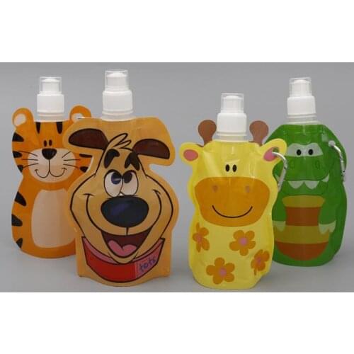 10pcs/lot 380ML Reusable Baby Packaging Reusable Squeeze Pouch Plastic Squeeze Bags Refillable Refillable bottle