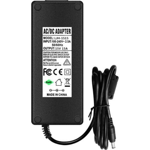 15V 15A LED Power Supply Adapter 15 V Volt 15 Amp 225W AC/DC Power Adapter Transformer for LED Stirp Light