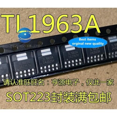 20 PCS 100% new and orginal real photo TL1963ADCQR TL1963A SOT223-6 low voltage regulator