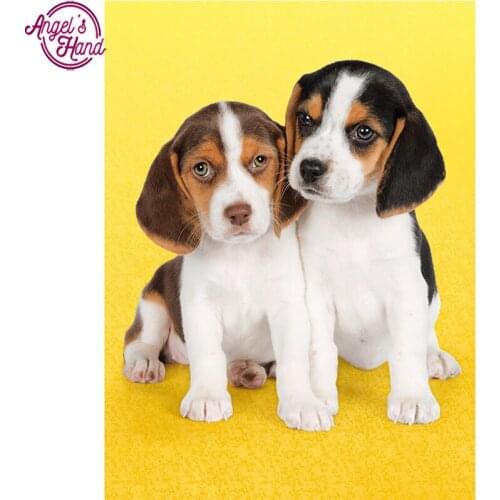 Full square diamond 5D DIY diamond embroidery dog brother diamond painting Cross Stitch Rhinestone mosaic home decoration