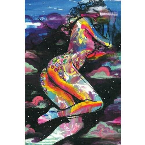 Diy Diamond Painting woman 5D Rhinestone Cross Stitch Kits full square Diamond Embroidery Female model Needlework Set Home Decor