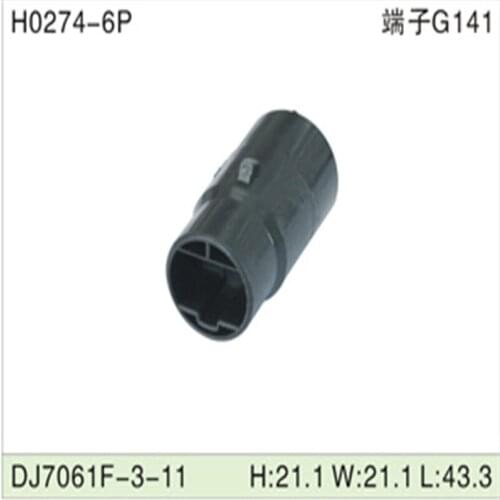 Free shipping 500pcsDJ7061F-3-11 6Pin 3mm AMP Car Electrical Wire Connectors for VW,BMW,Audi,Toyota,NISSAN AND other