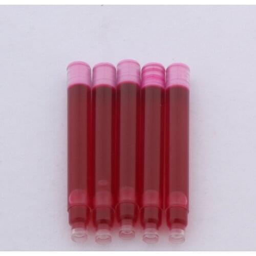 20pcs red Fountain Pen Ink refill Converter Pump 2.6mm Cartridges Pen refill