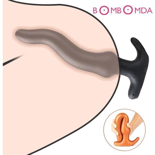 XXL Super Long Anal Plug For Male Sex Toys Female Vagina Anal Masturbator Suction Big Dick Couple Lesbian Flirting SM Products