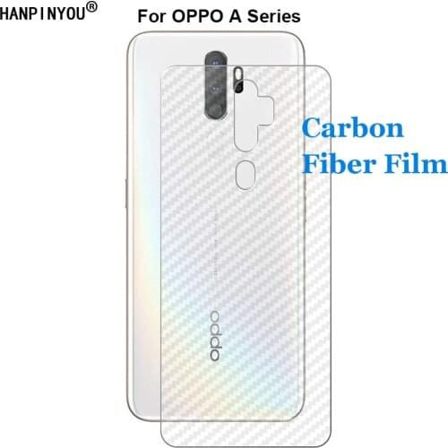 For OPPO A9 A9X A91 A8 A5 A31 A11 A11x A1K F15 A12 Durable 3D Anti-fingerprint Carbon Fiber Back Film Screen Protector
