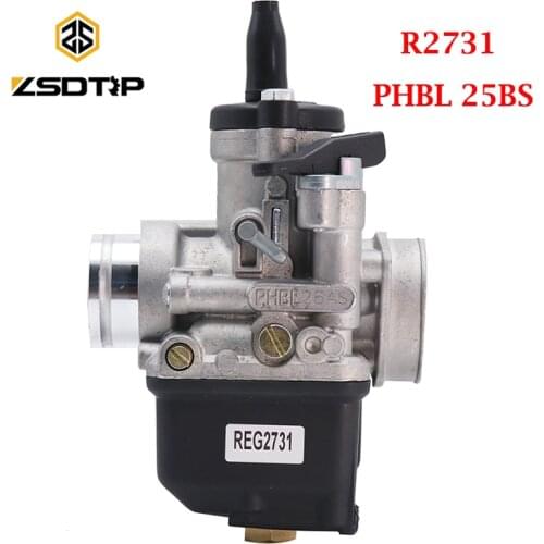 ZSDTRP Motorcycle Carburetor Dellorto PHBL 25 BS PHBL 25BS 2T(A) R2731 Start Man Aprilia 50 Amico LX Gl Dt 50-300cc