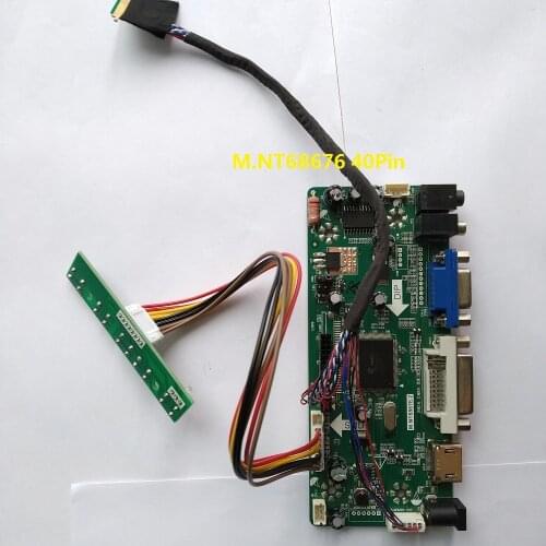 Kit for B173HW02 V1/V0 17.3" Panel 1920X1080 Controller board Screen HDMI LCD LVDS 40pin Monitor M.N68676 VGA DVI LED DIY