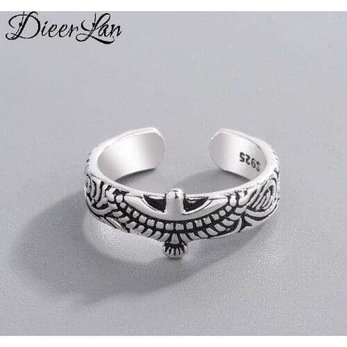 Korean Ethnic Simple Eagle Finger Rings for Women Girl Rings Female Bohemian Vintage Fancy Jewelry New