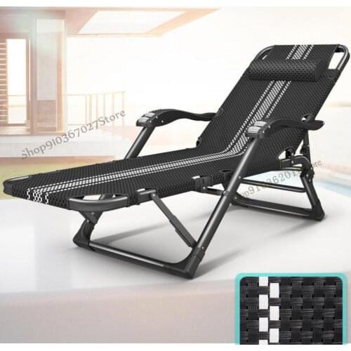 Siesta Chair Back Chair Household Lazy Chair Ultra-light and Portable Office Recumbent Folding Chair for Lunch Break