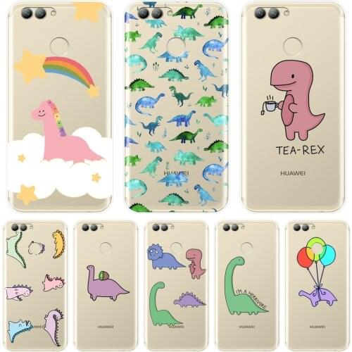 Soft Silicone Phone Case For Huawei Nova 2i 3 3I 3E 2 Lite Plus 4 4E 5 Dinosaur Back Cover For Huawei Nova Smart Lite 2017 Case