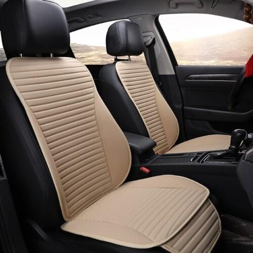 Brand New Easy Clean Not Moves Car Seat Cushions, Four Seasons Universal Pu Leather Non Slide Seats Cover Water Proof RU4 X30