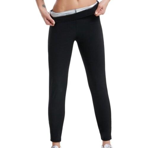 Sweat Sweating Clothes Yoga Sauna Hiking Pants Fitness Body Nine Points Shaping Weight Loss Workout Pants Outdoor Sport