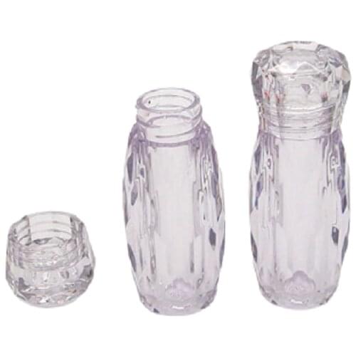 Wholesale 3g Refillable Loose Powder Bottle Transparent Cosmetic Container Empty Eyeshadow Nail Powder Bottle 30/50pcs