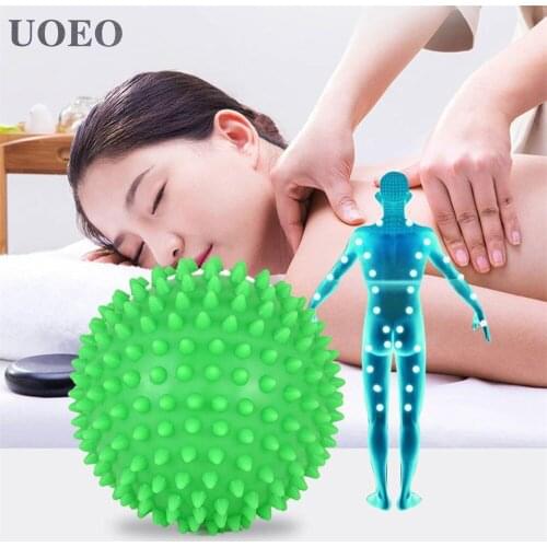 Durable Pvc Spiky Massage Ball Trigger Point Sport Fitness Hand Foot Pain Relief Plantar Fasciitis Reliever Hedgehog 7.5cm Balls