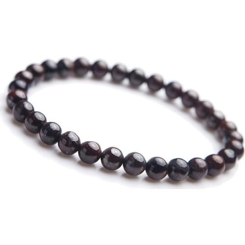 Drop Shipping 6.5mm Genuine Natural Sugilite Gems Stone Healing Crystal Stretch Round Bead Bracelet AAAA