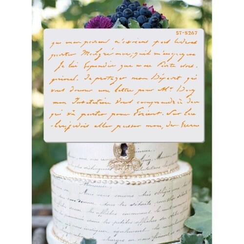 Letter Design Stencils For Walls Painting Scrapbooking Stamp Album Decorative Embossing DIY Craft Paper Card Flower Template