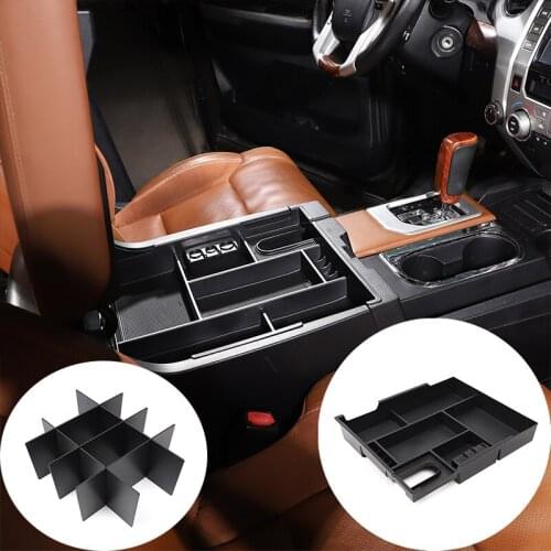 Car Central Control Armrest Box Storage Box Internal Storage partition For Toyota Tundra Sequoia 2014-2020 Car Accessories