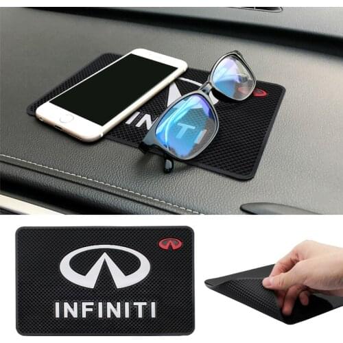Car Non-Slip Mat Auto Dashboard Phone Anti-Slip Mat For Infiniti FX35 Q50 Q30 ESQ QX50 QX60 QX70 EX JX35 G35 G37 Accessories