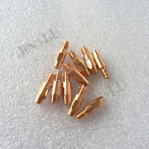 Binzel Type 24KD 25AK E-Cu M6*28 ( 0.8 0.9 1.0 1.2mm ) Contact Tip Mig Torch Welding Consumables 100PCS