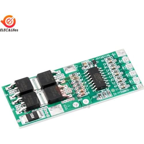 BMS 5S 10A 18.5V 21V 18650 Li-ion Lithium Battery Protection Circuit Board PCB Battery Equalizer Balance 53x18x4mm