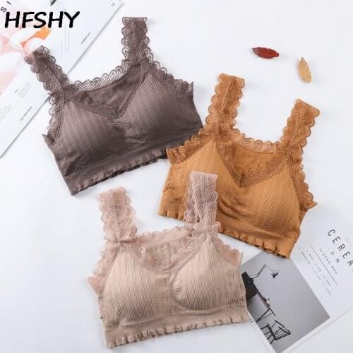 New Women Sexy Lingerie Lace Bra Top Women Push Up Sport Sexy Female Intimates Cotton Soft Underwear
