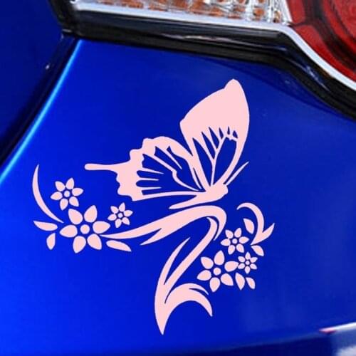 Flower and Butterfly Vinyl Fashion computer Decals