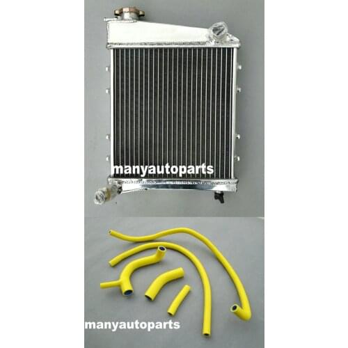 FOR MINI COOPER S 1275 GT 59-89 ALUMINUM RADIATOR&YELLOW SILICONE HOSE AUSTIN/ROVER 60 61 62 63 64