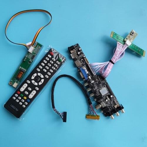For N150X3 -L05 1024X768 Controller panel1driver lamps Board HDMI TV VGA USB AV RF 30pin DVB-T DVB-CLCD DVB-T2
