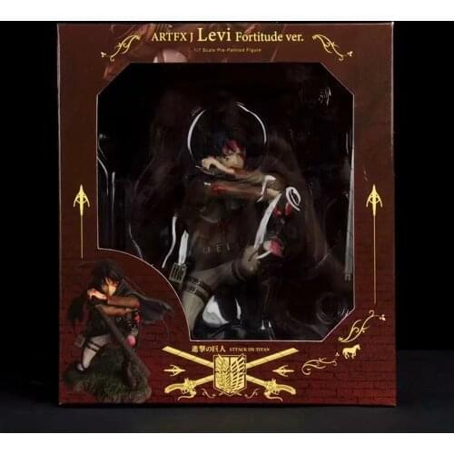 Attack on Titan Anime Figures PVC Levi Ackerman Figurine Action Figure Collectible Model Toys Doll 18cm