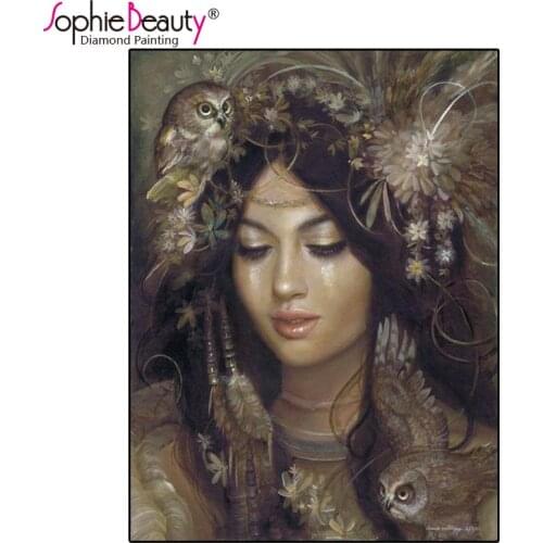 Sophie Beauty Cross Stitch Full Diy Diamond Painting Embroidery Classical Beauty Rhinestone Mosaic Handicrafts Home Decroation