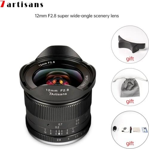 Lentes 7artisans 12mm F2.8 Ultra Wide Angle Lens For E-mount Aps-c Mirrorless Cameras A6500 A6300 A7 Manual Focus Prime Fixed