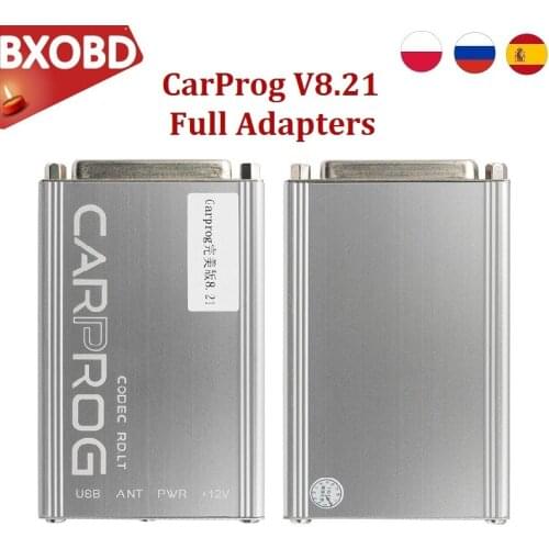 Online V8.21 Carprog Full Adapter V10.93 Car Prog 8.21 with keygen Online Programmer For Radio/Dash/IMMO/ECU Auto Repair Tool