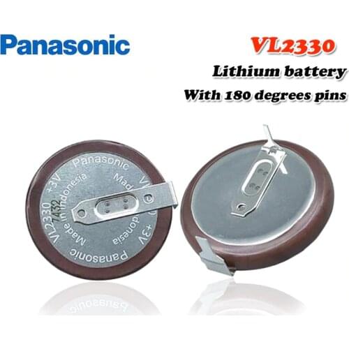 Original New for PANASONIC VL2330 2330 VL2330/HFN 3V 50mah 180 Degrees Rechargeable Lithium Battery Coin Cell for Car Key Button