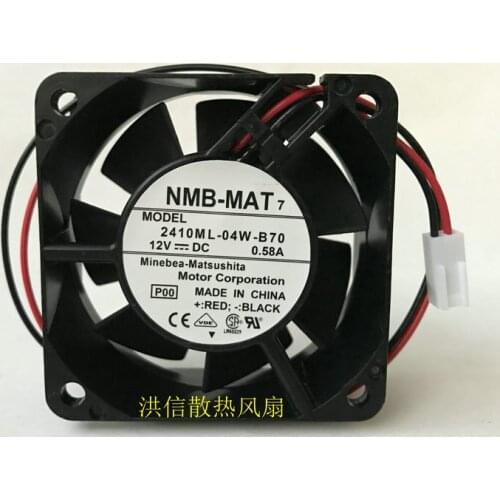 Original 6025 2410ml-04w-b70 DC12V 0.58a 6cm chassis power cooling fan