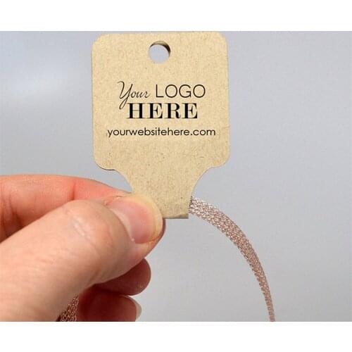 Personalize Logo Fold Over Tags For Hair Accessories, Recycled Wrap Scrunchie, Bracelets and Bangle Craft Fair Display Labels