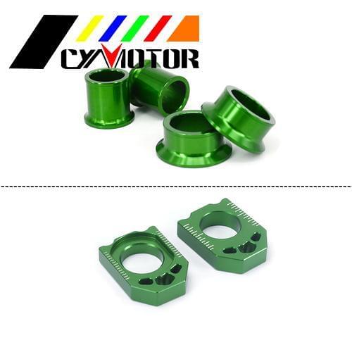 Motorcycle Front Rear Hub Spacer Rear Axle Block For kawasaki KX125 KX250 KXF250 KXF450 KX 125 250 250F 450F 2006-2012 2013 2014