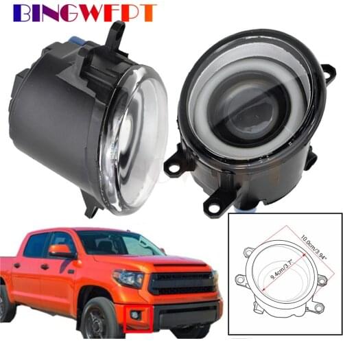 Fog Light Assembly For Toyota Tundra 2014 2015 2016 Car Front Bumper LED Lens Fog Lamp DRL Daytime Running Light H11
